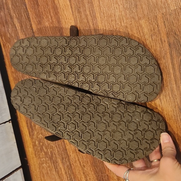 Fitory Womens Leather Slide with Cork Footbed - Picture 3 of 5